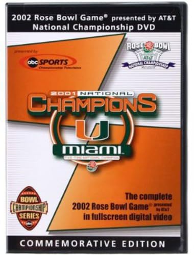 The 2002 Rose Bowl Game National Championship