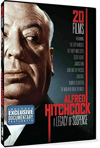 ALFRED HITCHCOCK A Legacy of Suspense 20 FILMS DVD 4-Disc Set