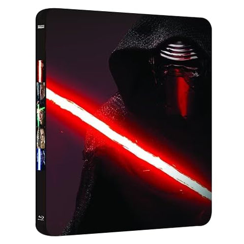 Star Wars: The Force Awakens Blu-ray Steelbook, 2 Discs, Collectible Packaging (DAMAGED, AS IS)