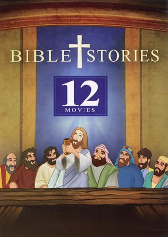 Bible Stories - 12 Movies: Life With Jesus / Apostles / Last Supper, Crucifixion, & Resurrection / Miracles Of Jesus / Ten Commandments / Joseph & His Brethren / Great Commandment / David & Goliath