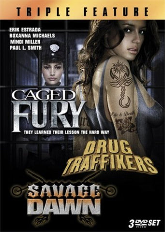Caged Fury / Drug Traffikers / Savage Dawn (Triple Feature) [DVD]