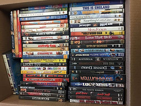 Lot of 25 Used & New DVD Movies - 25 Bulk DVDs , Action, Comedy, Drama, Horror, Children, Popular Titles, Random Assortment
