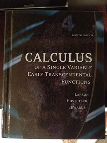 Calculus of Single Variable Early Transcendental Functions
