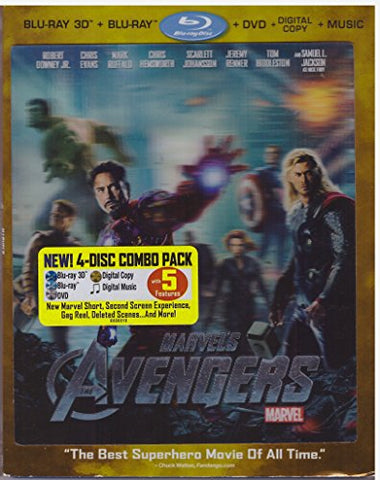 Marvel's The Avengers (Four-Disc Combo: Blu-ray 3D/Blu-ray/DVD + Digital Copy + Digital Music Download)