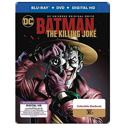 Batman: The Killing Joke Limited Edition Steelbook (Blu Ray + DVD + Digital HD)