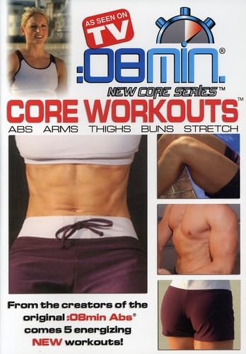 :08 Min Core Workouts: Abs, Arms, Thighs, Buns and Stretch