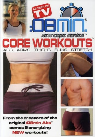 :08 Min Core Workouts: Abs, Arms, Thighs, Buns and Stretch