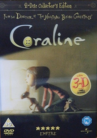 Coraline 2 Disc Collectors Edition includes 3D version
