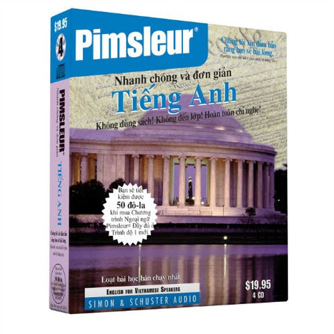 Pimsleur English for Vietnamese Speakers Quick & Simple Course - Level 1 Lessons 1-8 CD: Learn to Speak and Understand English for Vietnamese with Pimsleur Language Programs (Vietnamese Edition)
