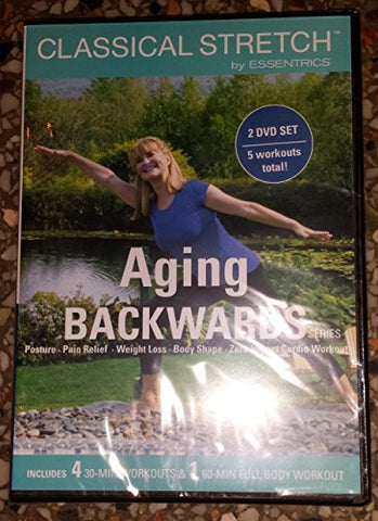 Classical Stretch by ESSENTRICS: Aging Backwards Series (Posture, Pain Relief, Weight Loss, Body Shape, Zero Impact Cardio Workout) 2 DVD Set / 5 Workouts