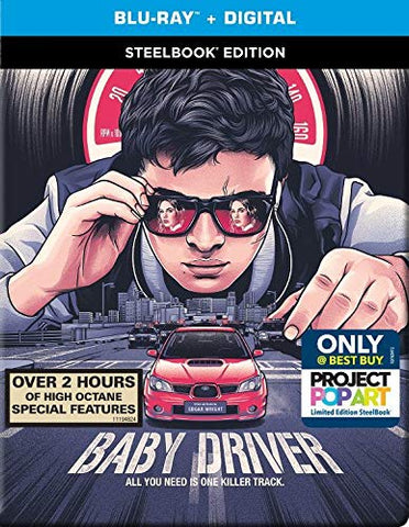 Baby Driver (Steelbook) [Blu-ray + Digital HD]