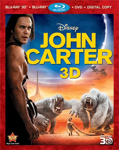 John Carter (Four-Disc Combo: Blu-ray 3D/Blu-ray/DVD + Digital Copy) [3D Blu-ray]