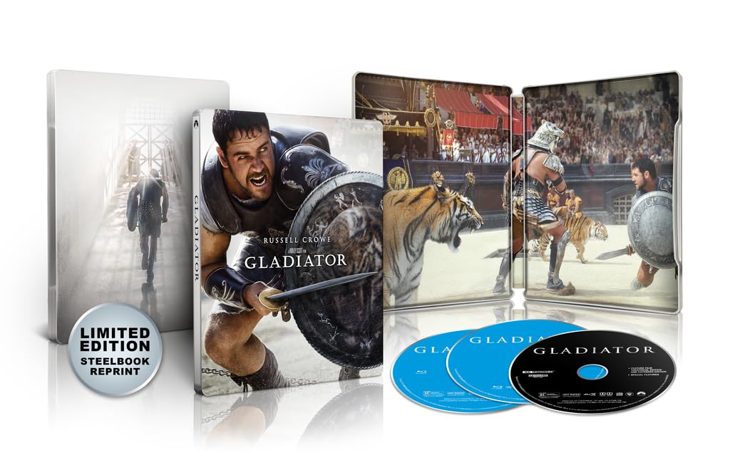 Gladiator [4K UHD STEELBOOK + Blu-Ray + Digital Copy]