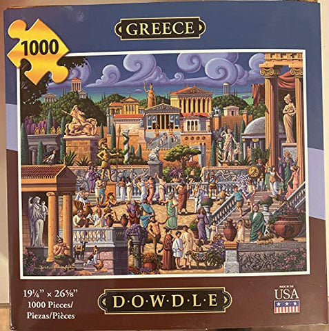 Greece 1000 Piece Dowdle Puzzle 19.25 x 26.625 inches Made in USA