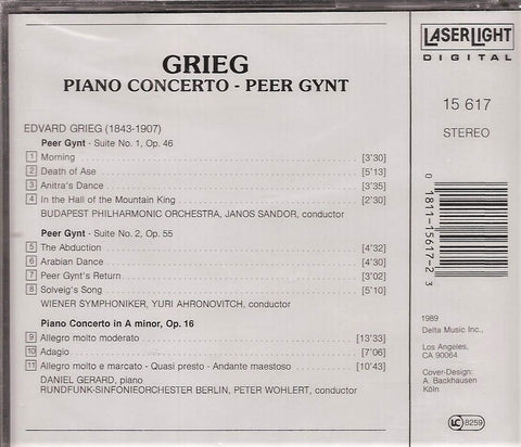 Grieg: Piano Concerto/ Peer Gynt Suite