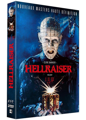 Hellraiser Trilogy Set ( Hellraiser / Hellbound: Hellraiser II / Hellraiser III: Hell on Earth / Leviathan: The Story of Hellraiser and Hellbound: Hellra [ NON-USA FORMAT, PAL, Reg.2 Import - France ]