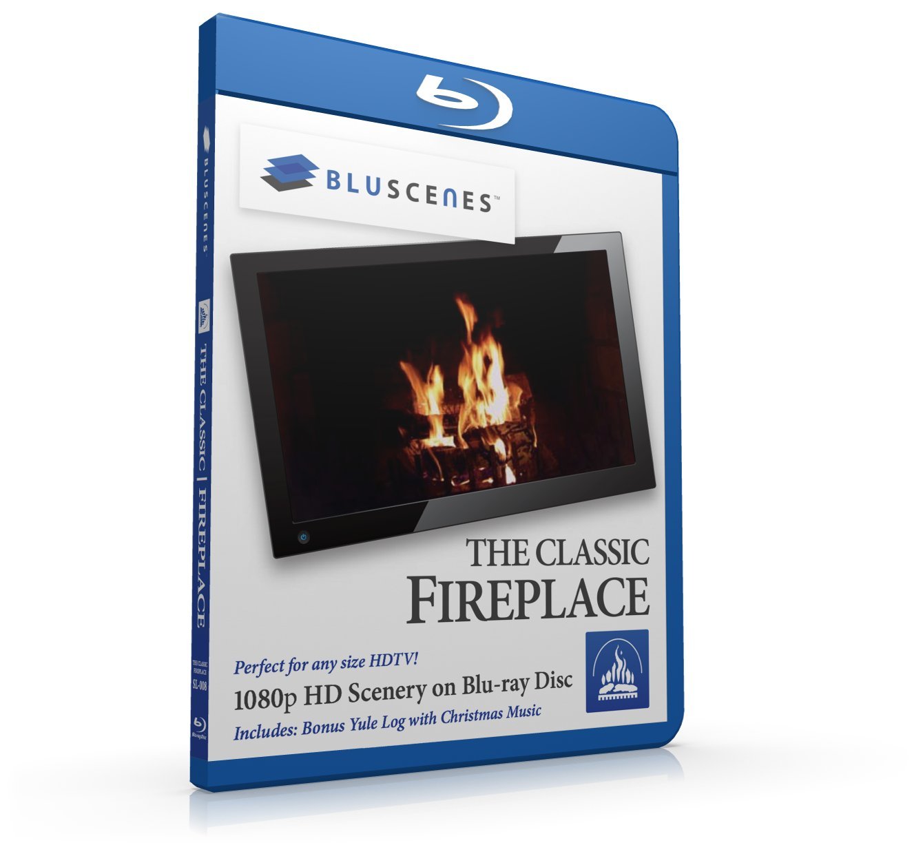 BluScenes: The Classic Fireplace 1080p HD Blu-ray Disc [Blu-ray]