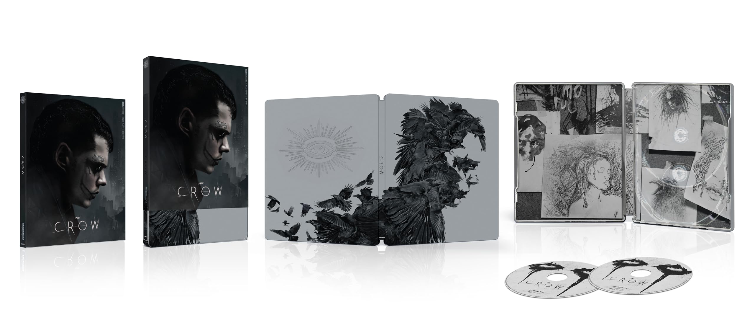 The Crow - BLURAY, Digital, 4K ULTRA HD