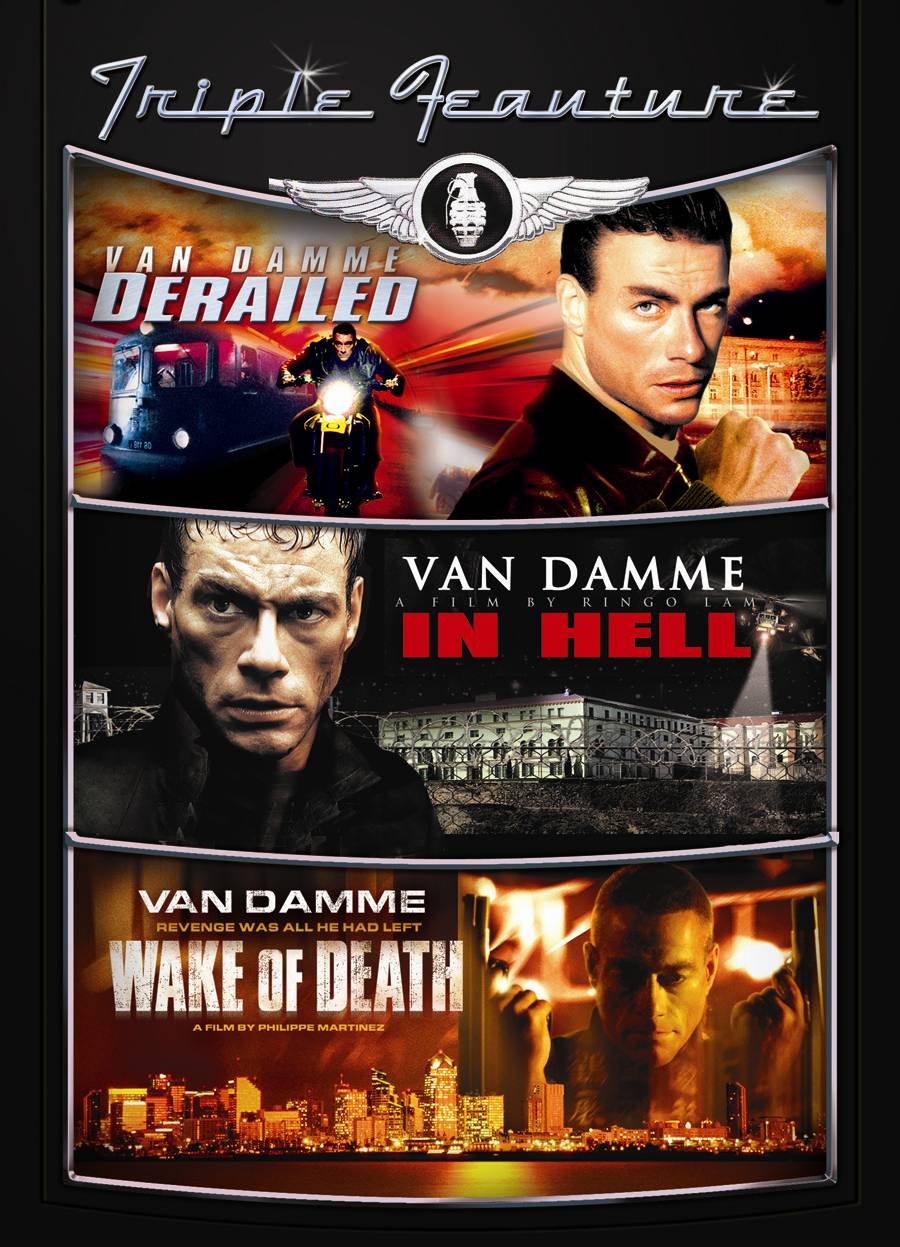 Jean-Claude Van Damme Triple Feature (Derailed / In Hell / Wake of Death)