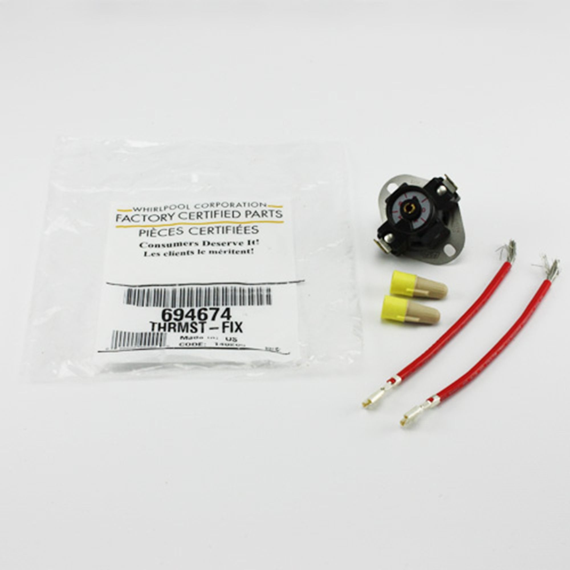 Whirlpool 694674 Fixed Thermostat for Dryer