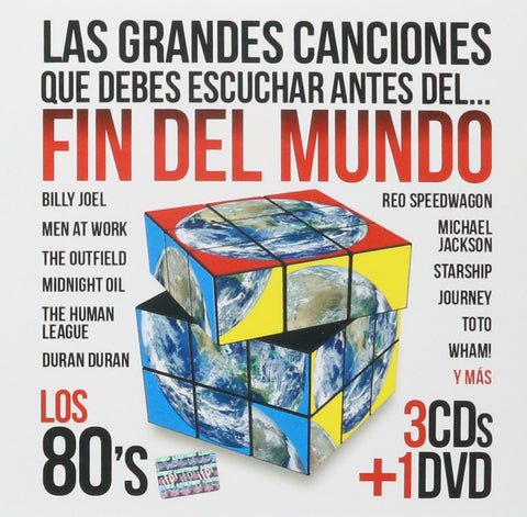 Las Grandes Canciones Que Debes Escuchar Antes Del Fin Del Mundo Los 80's (3cd's + DVD) Varios Artista