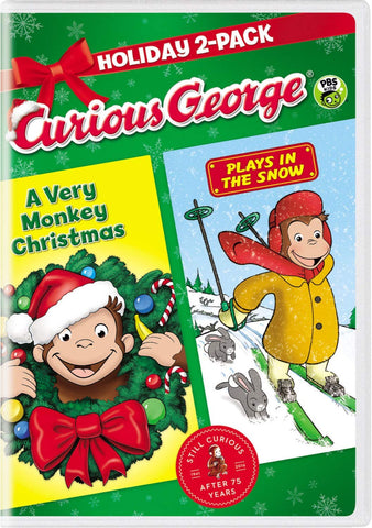 Curious George: Holiday 2-Pack (A Very Monkey Christmas / Plays in the Snow) [DVD]