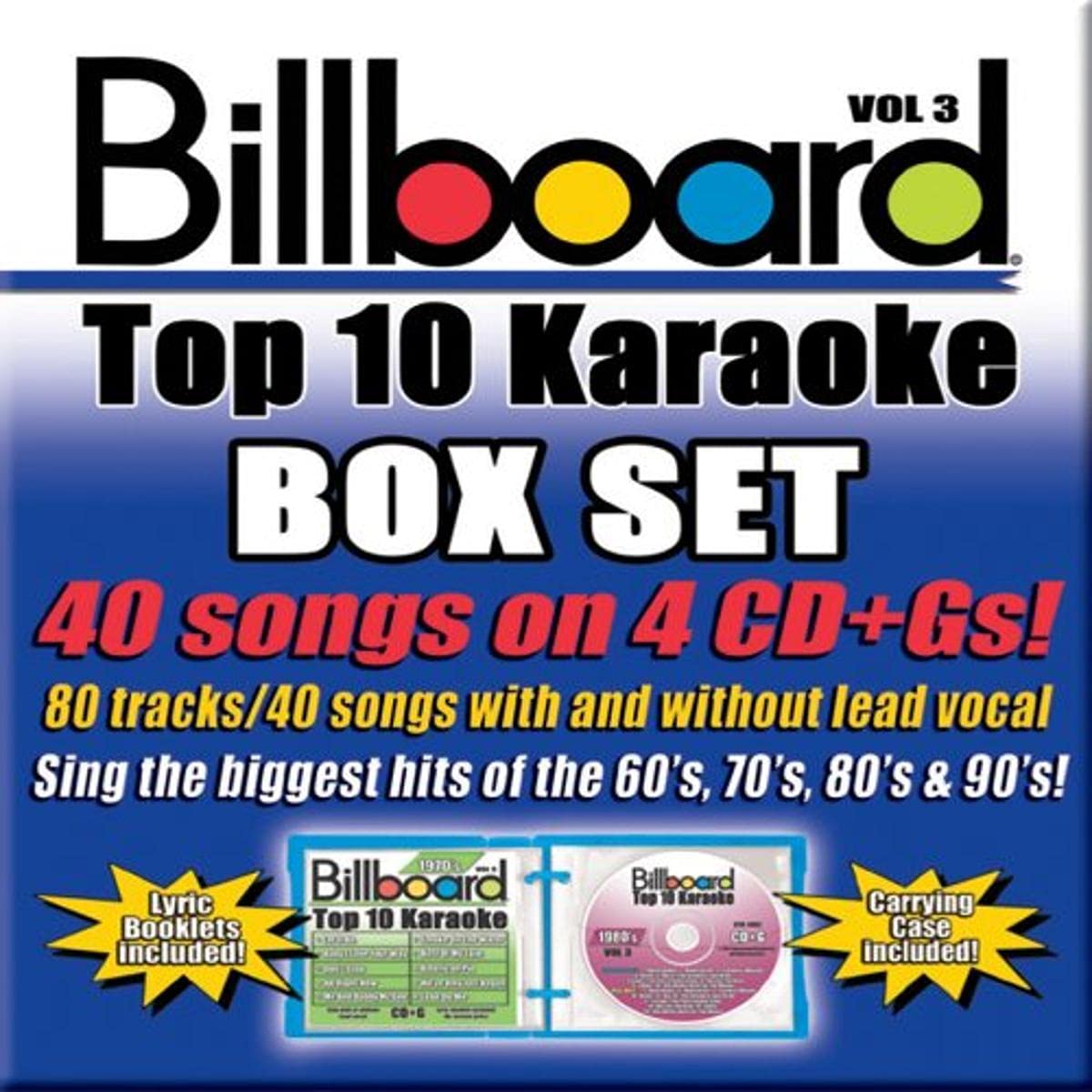 Billboard Top-40 Karaoke - Box Set Vol. 3 (40+40-song Box Set) [4 CD]