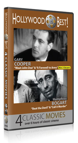 Hollywood Best! 4 Classic Films starring Gary Cooper and Humphrey Bogart!