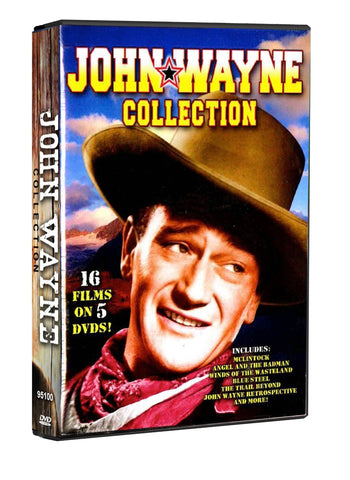 John Wayne Collection: McClintock, Angel and The Badman, Winds of the Wasteland, Blue Steel, The Trail Beyond, John Wayne Retrospective, and more!