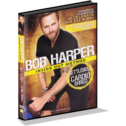 GoFit Bob Harper Inside Out Method – KettleBell Cardio Shred Workout DVD, Cardio Fitness, Maximum Fat Burn, by GoFit