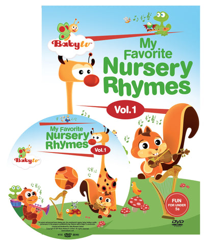 Baby TV DVD My Favorite Nursery Rhymes Volume 1