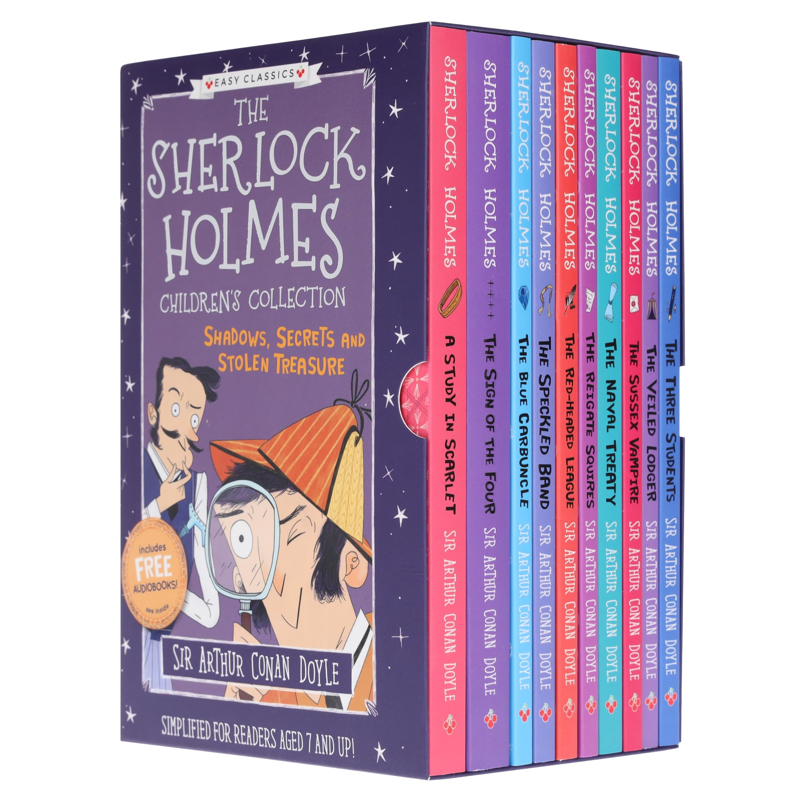 The Sherlock Holmes Children's Collection: Shadows, Secrets and Stolen Treasure 10 Book Box Set