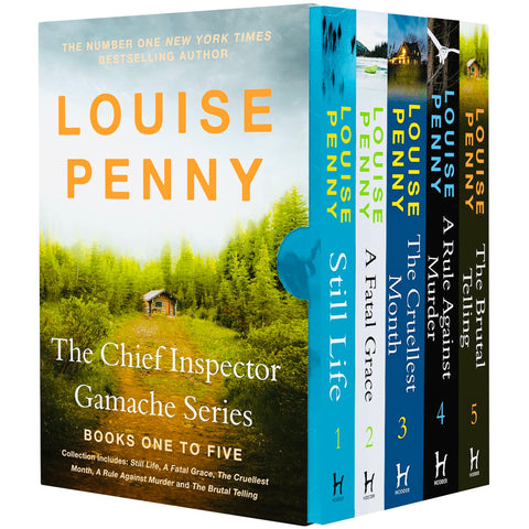 The Chief Inspector Gamache Series Books 1 - 5 Collection Box Set by Louise Penny (Still Life, Fatal Grace, Cruellest Month, Rule Against Murder & Brutal Telling)