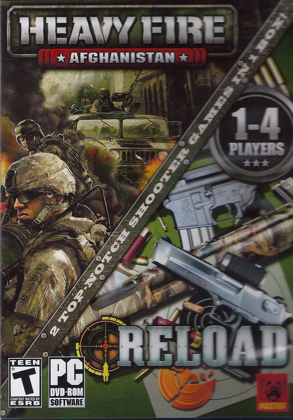 Heavy Fire Afghanistan, Reload, 2 Games in One Box.