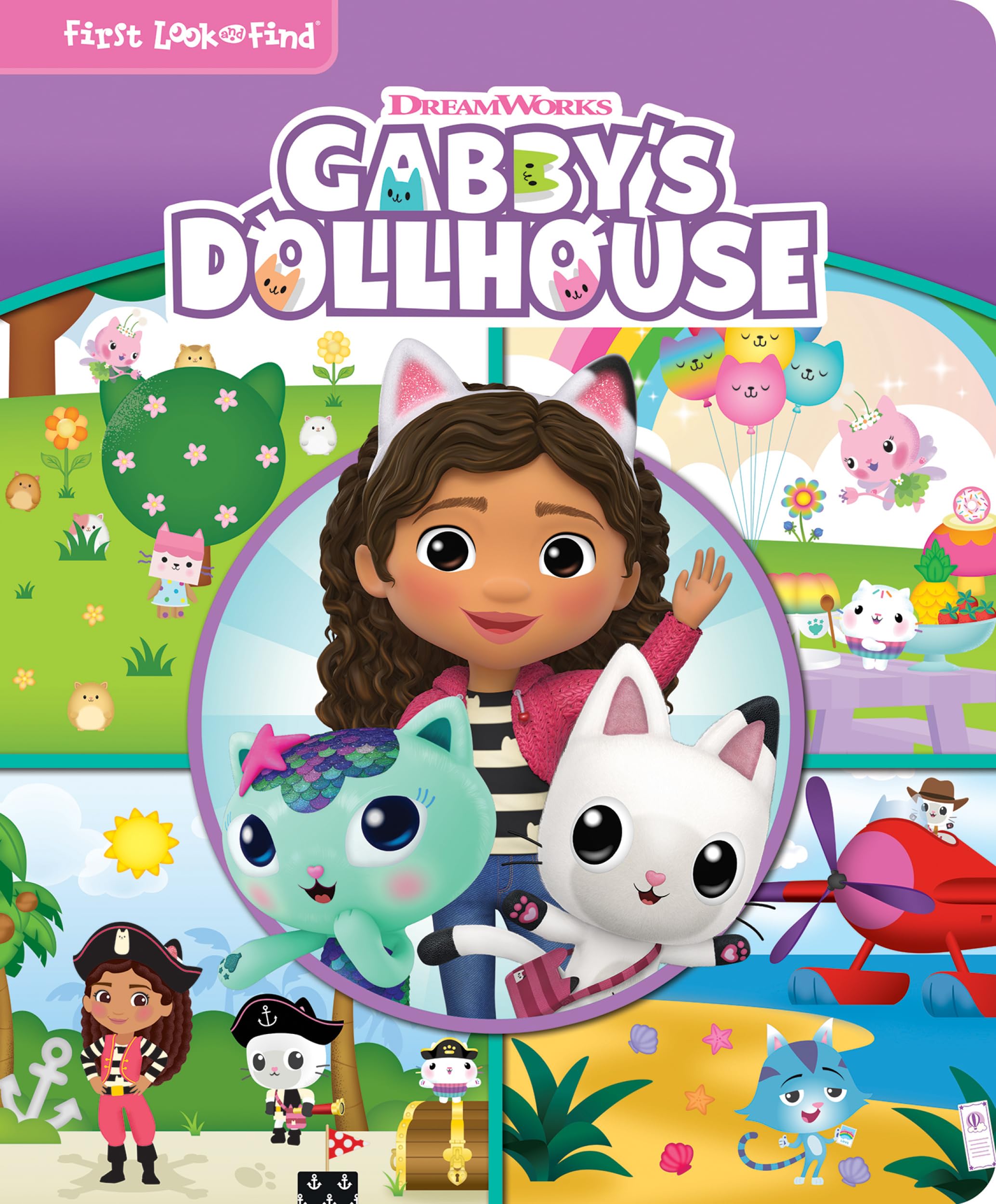 DreamWorks Gabby's Dollhouse - First Look and Find Activity Book - PI Kids