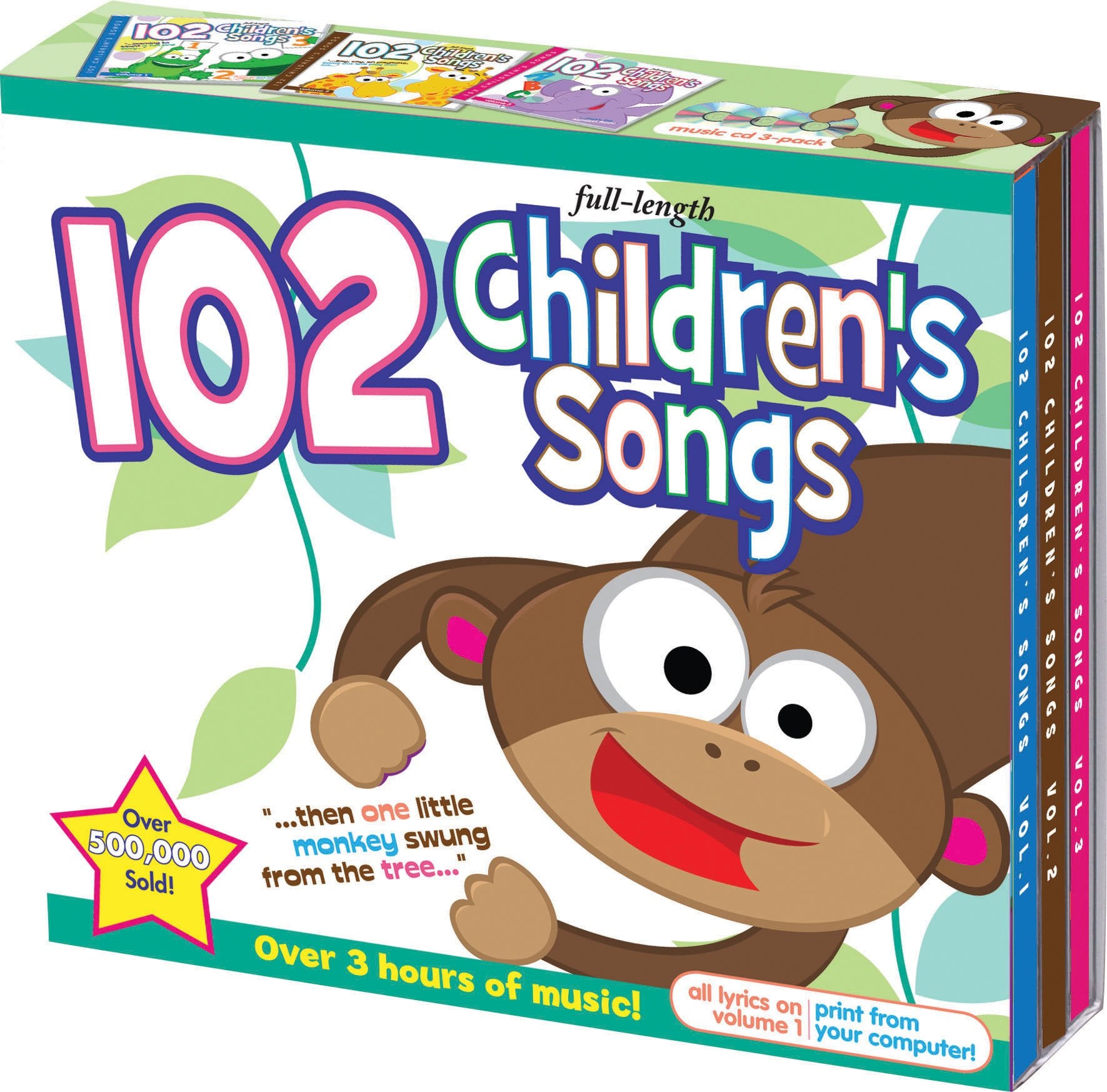 102 Children's Songs 3 CD Set