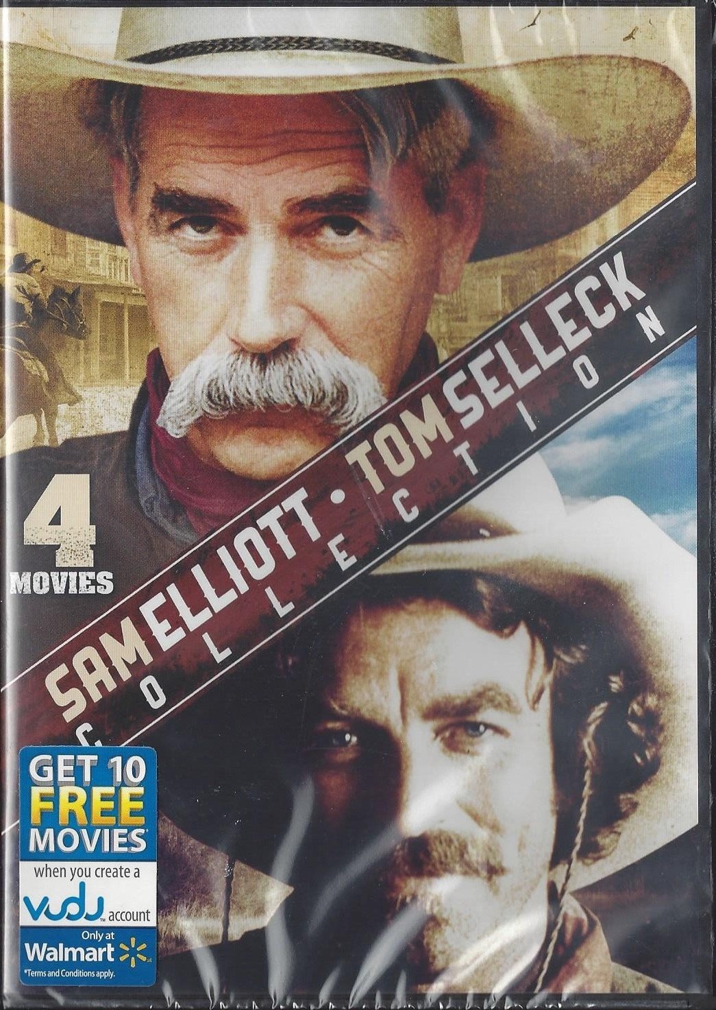 4-Film Western-Sam Elliott & Tom Selleck