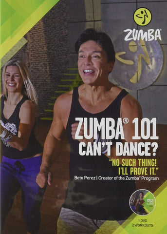 Zumba 101 Dance Fitness for Beginners Workout DVD, Beginner Dance Workout .5x5.25x7.5