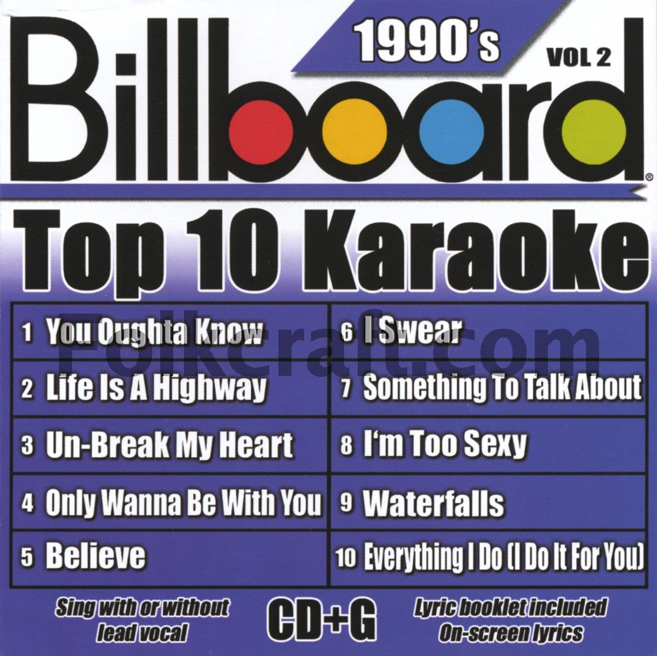 Billboard Top 10 Karaoke - 90's Vol. 2