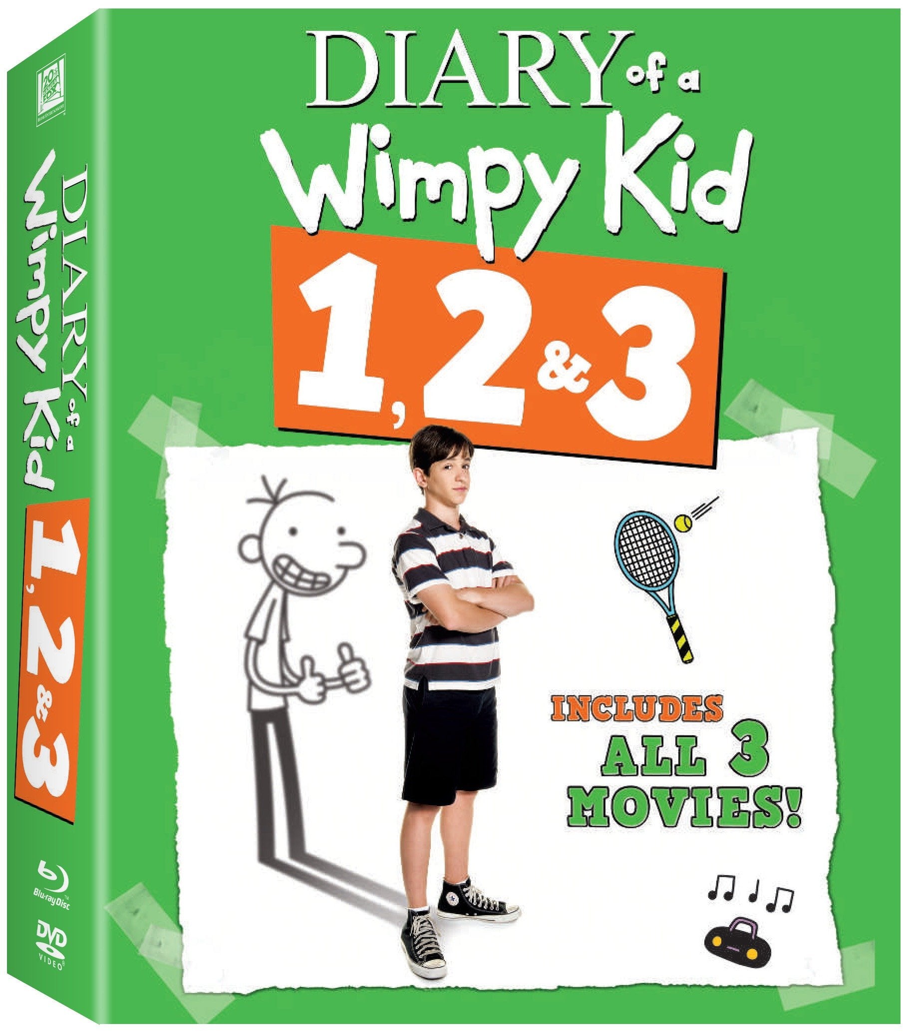 The Diary of a Wimpy Kid 1, 2 & 3