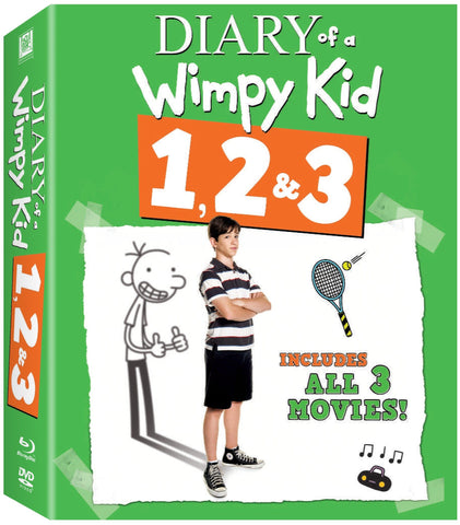 The Diary of a Wimpy Kid 1, 2 & 3