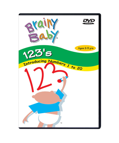 Brainy Baby 123s DVD Numbers 1 to 20 Classic Edition