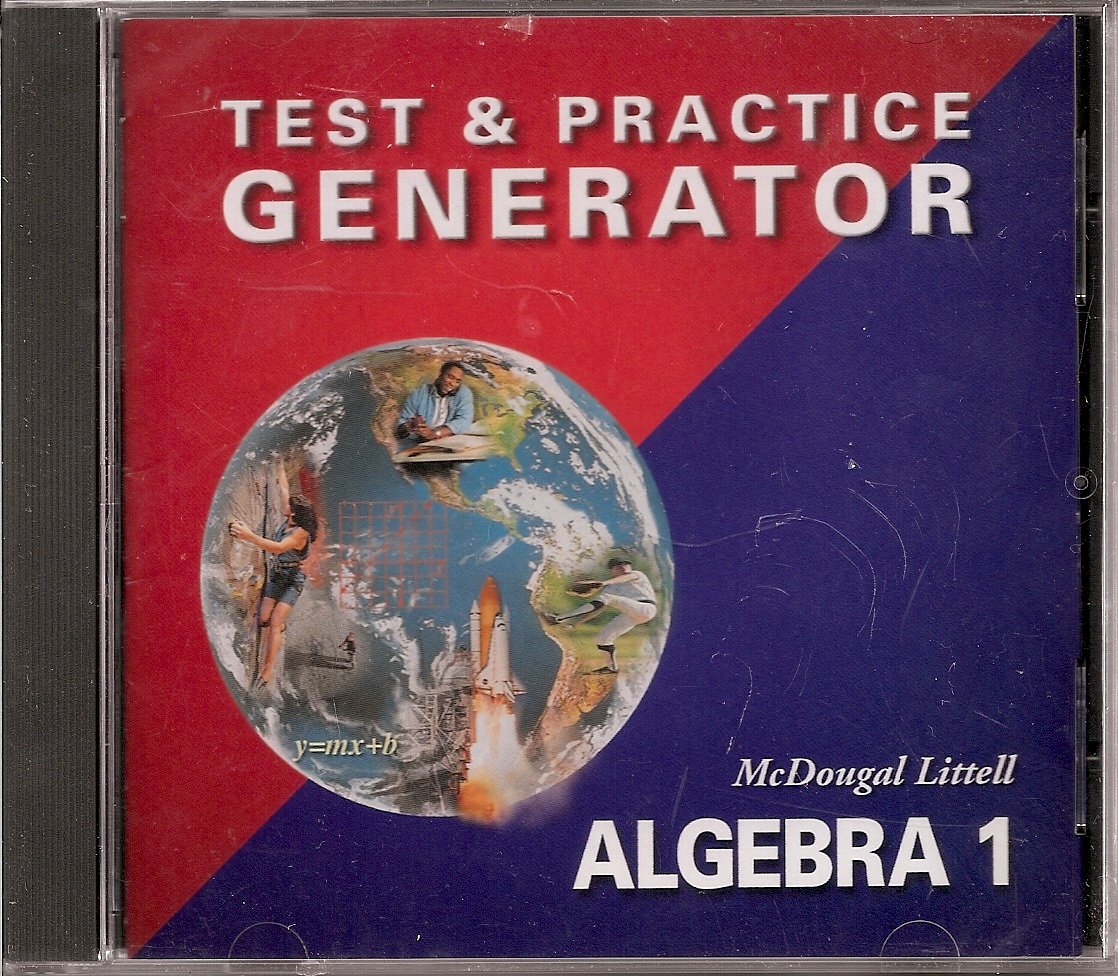 Test & practice Generator Algebra 1 (Algebra 1 Applications, Equations, Graphs)