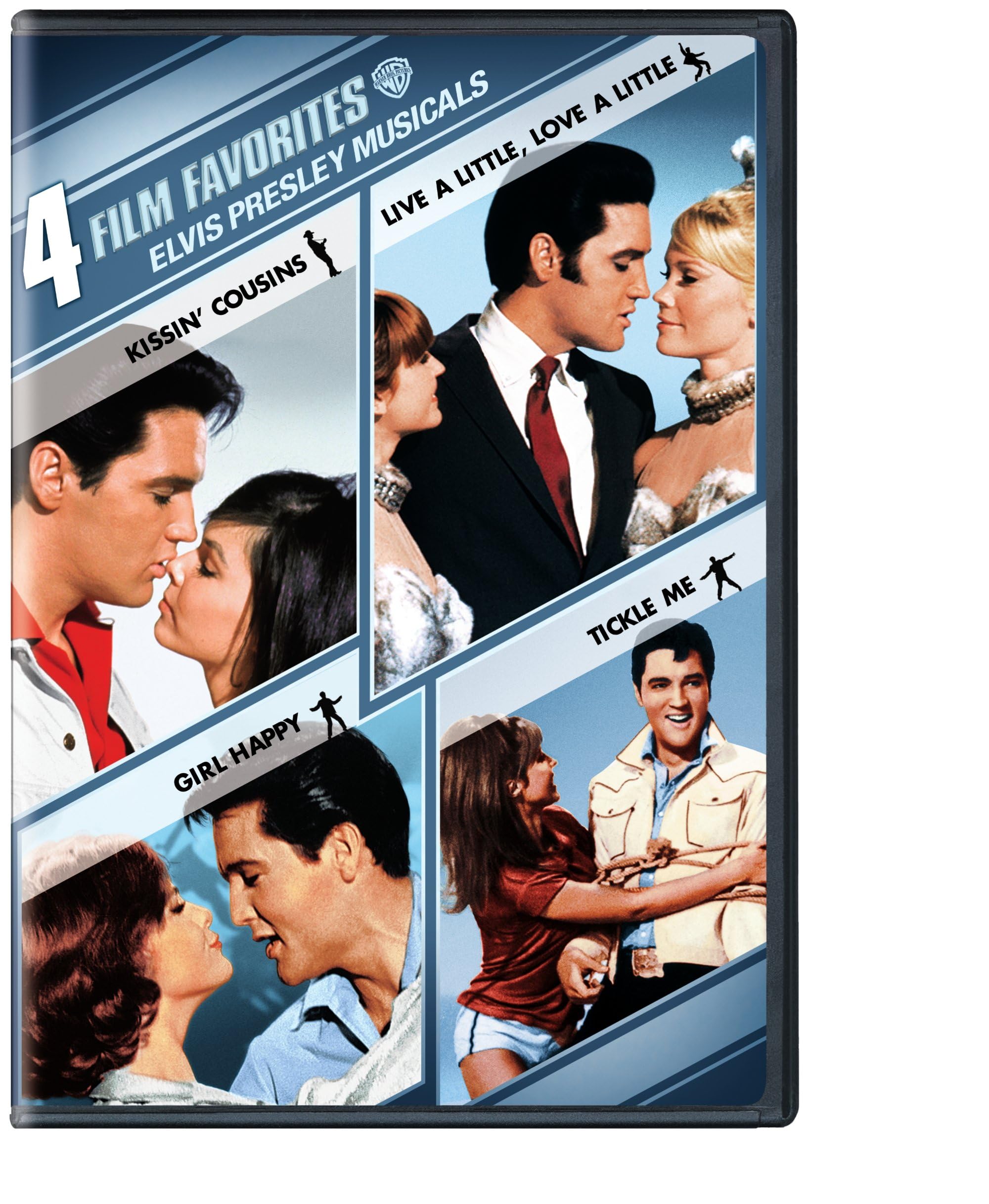 4 Film Favorites: Elvis Presley Musicals (Girl Happy / Kissin' Cousins / Live a Little, Love a Little / Tickle Me)