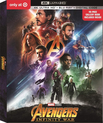 Marvel Avengers: Infinity War Limited Edition (4K UHD+Blu-Ray+Digital) with exclusive 40-page Gallery Book