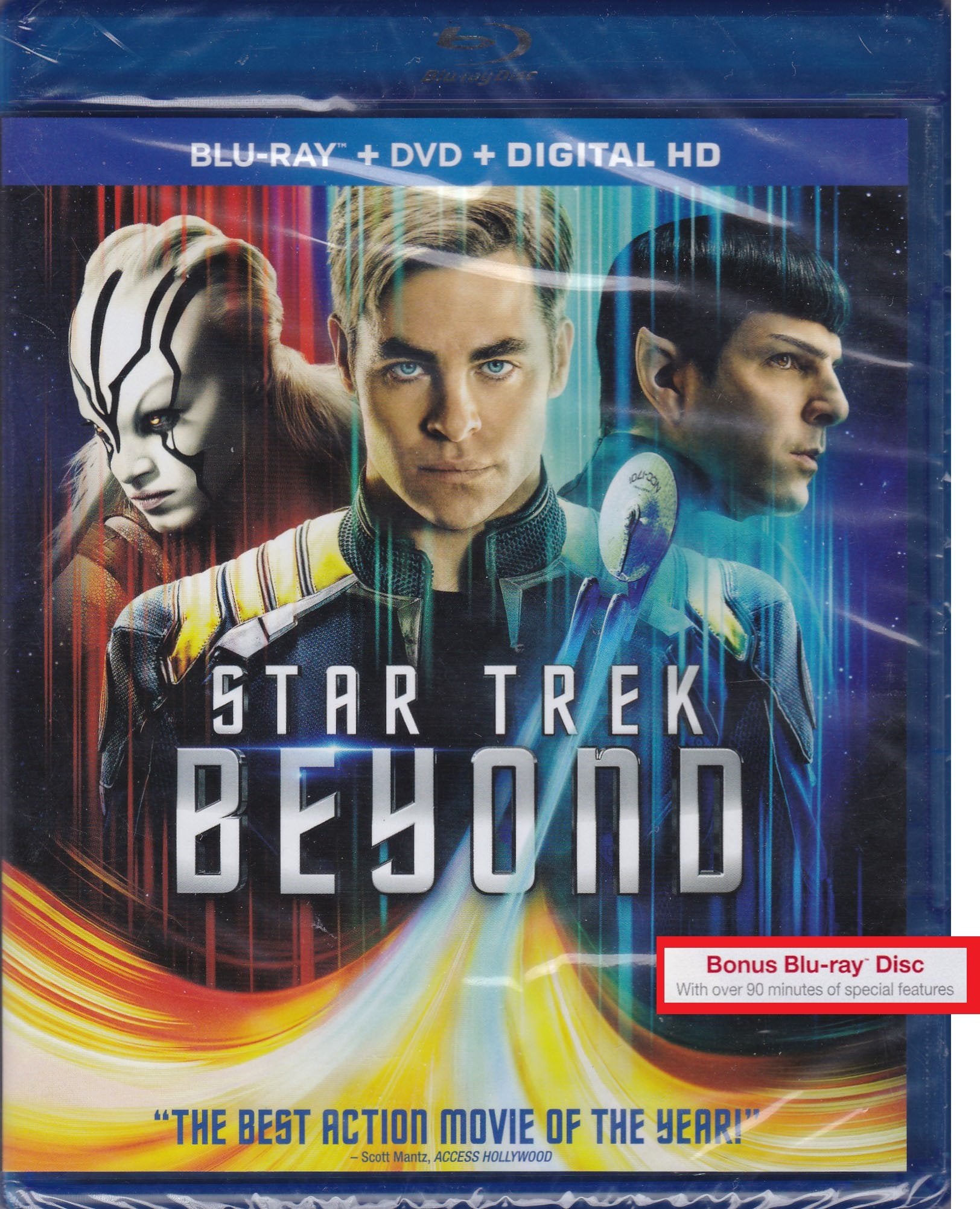 STAR TREK BEYOND Blu-ray+DVD+Digital HD Combo Set INCLUDES Bonus Blu-ray Disc with over 90 Minutes of Special Features