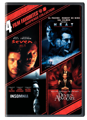 4 Film Favorites: Suspense (Devil's Advocate, Heat, Insomnia, Seven)