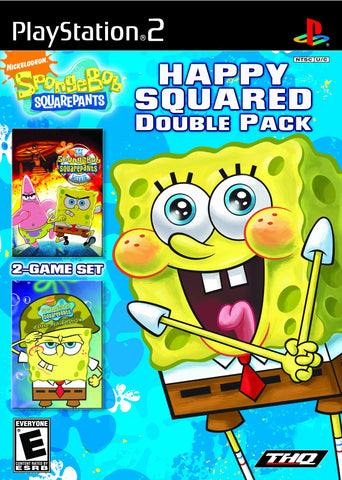 Spongebob Square Pants Happy Squared Double Pack (The Movie / Battle for Bikini Bottom) - PlayStation 2