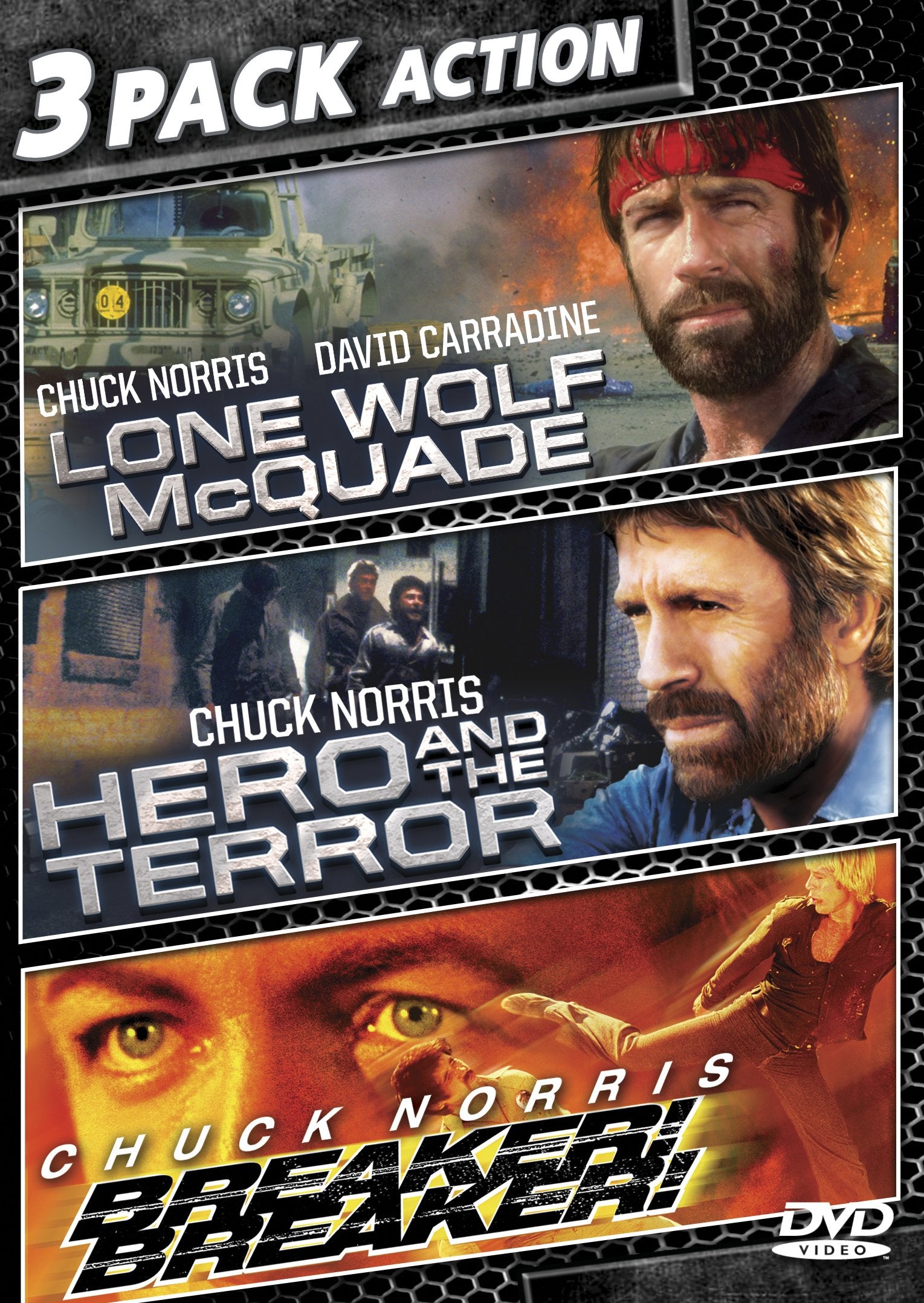 Lone Wolf McQuade / Hero And The Terror / Breaker! Breaker! (3 Pack Action)