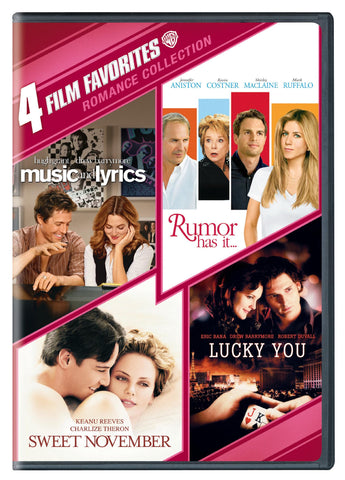 4 Film Favorites: Romances (Lucky You, Music and Lyrics, Rumor Has It, Sweet November)